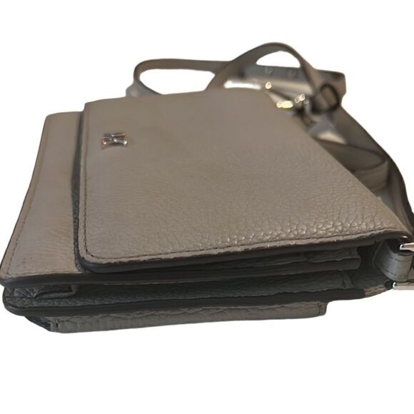 Michael Kors Taupe Pebbled Leather Detachable Adjustable Strap Crossbody - Picture 7 of 16